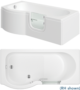Concert (P shape) Easy Access Shower Bath 3 Concert (P shape) Easy Access Shower Bath