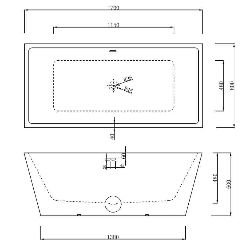 Minimal Freestanding Bath 2 Minimal Freestanding Bath - Image 2