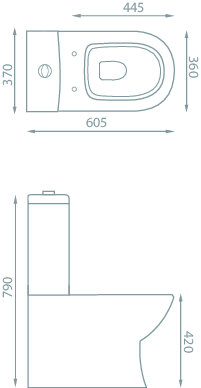 Venice Rimless Close Coupled Suite 3 Venice Rimless Close Coupled Suite - Image 3