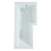 1700mm L Shape Shower bath with Front Panel and Screen 2 1700mm L Shape Shower bath with Front Panel and Screen - Image 2